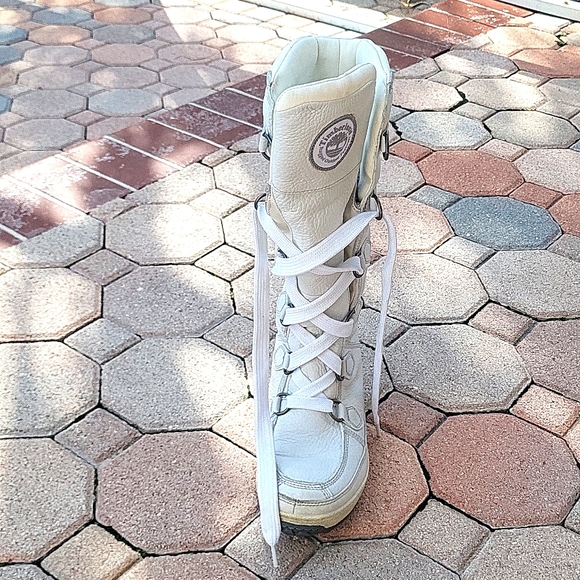RARE Timberland Mukluk white lace up snow boot size 7 - Picture 9 of 14